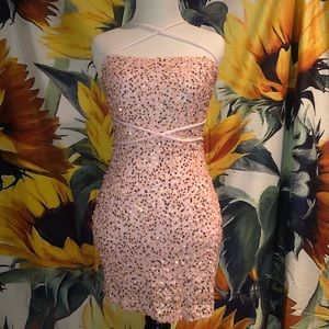 Lucy in the sky sparkly pink sequin dress